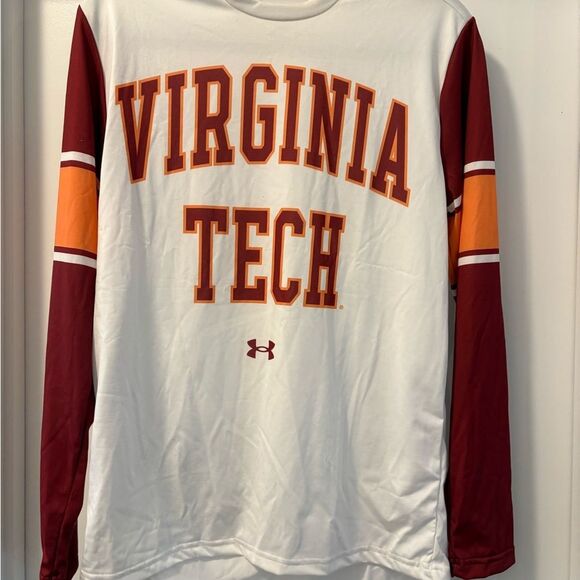 Under Armour VA Tech White Loose Fit Shirt Size Small - Picture 1 of 4